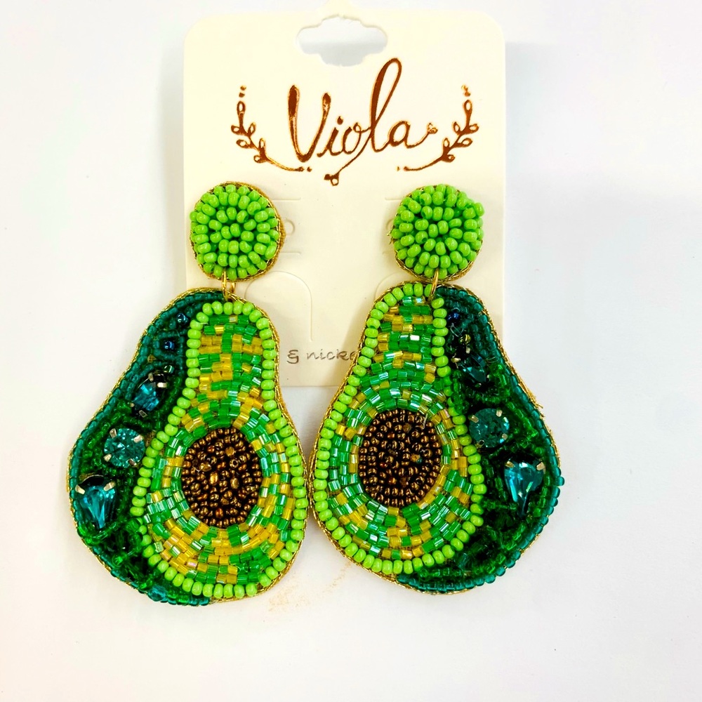 Seed bead designer earrings